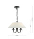 Sivan 3 Light Ceiling Pendant Matt Black With Shade-4