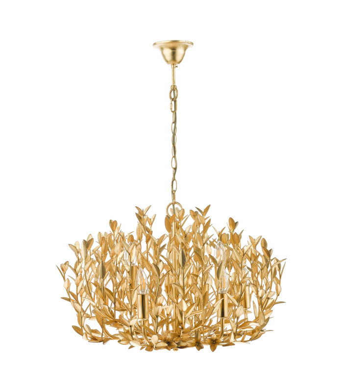 Silvius 9 Light Ceiling Pendant Gold Leaf-5