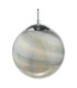 Saturn Ceiling Pendant Planet Style Glass and Polished Chrome-12