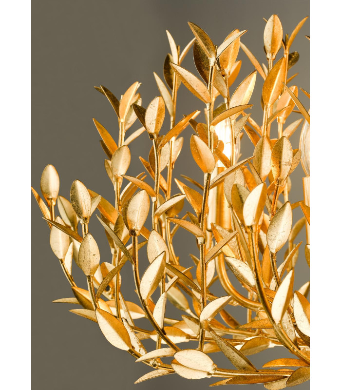 Silvius Oval Ceiling Pendant Gold Leaf-6