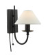 Sivan Plugged Wall Light Matt Black With Shade-1