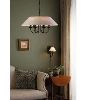 Sivan Plugged Wall Light Matt Black With Shade-2
