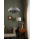 Sivan 6 Light Ceiling Pendant Matt Black With Shade-3
