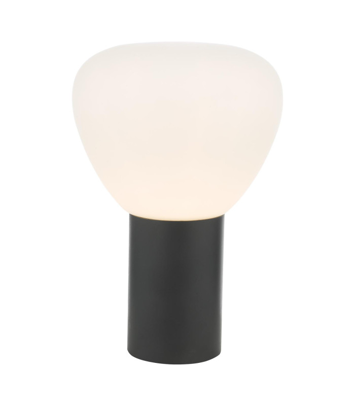 Zorah Touch Table Lamp Opal Glass and Matt Black-1