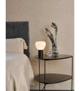 Zorah Touch Table Lamp Opal Glass and Matt Black-2