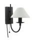 Sivan Plugged Wall Light Matt Black With Shade-5