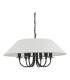 Sivan 6 Light Ceiling Pendant Matt Black With Shade-9