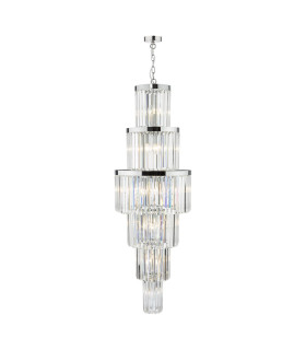 Angel 28 Light Chandelier Crystal and Polished Chrome-1