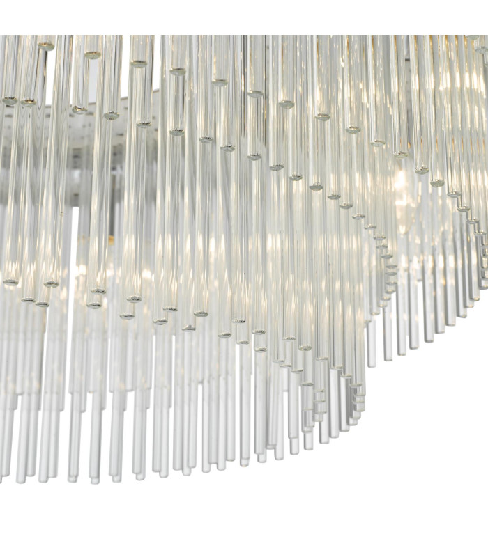 Alpheios Chandelier Polished Chrome Glass-4