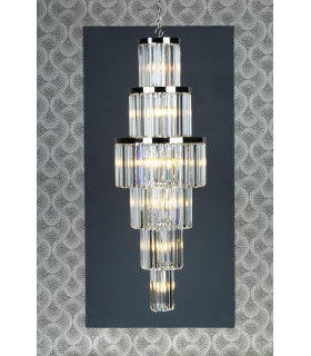 Angel 28 Light Chandelier Crystal and Polished Chrome-2