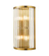Eleanor 4 Light Wall Light Natural Brass Glass-1