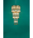 Eleanor 15 Light Chandelier Natural Brass Glass-2