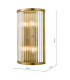 Eleanor 4 Light Wall Light Natural Brass Glass-2