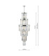 Angel 28 Light Chandelier Crystal and Polished Chrome-6
