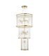Eleanor 15 Light Chandelier Natural Brass Glass-4