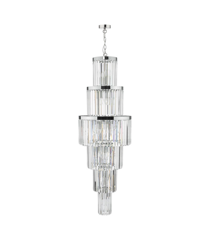 Angel 28 Light Chandelier Crystal and Polished Chrome-7
