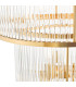 Eleanor 15 Light Chandelier Natural Brass Glass-6