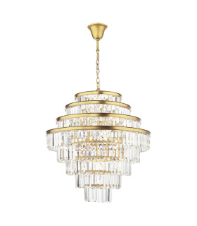 Rhapsody Chandelier Bronze Crystal-1