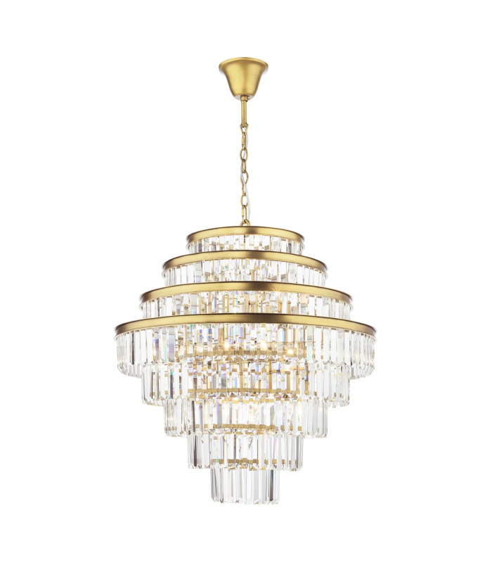 Rhapsody Chandelier Bronze Crystal-1