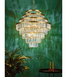 Rhapsody Chandelier Bronze Crystal-2