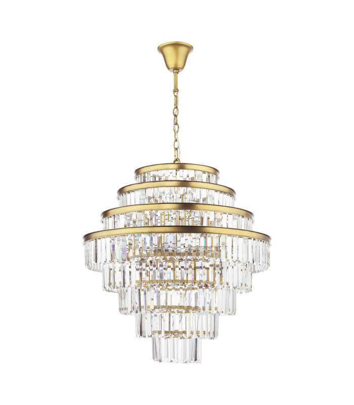 Rhapsody Chandelier Bronze Crystal-5