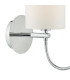 Feta Wall Light Polished Chrome With Shade LED-2