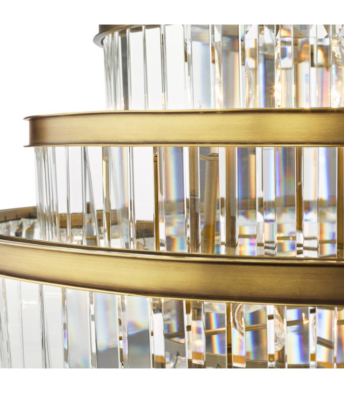 Rhapsody Chandelier Bronze Crystal-8