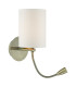 Feta Wall Light Antique Brass With Shade LED-1
