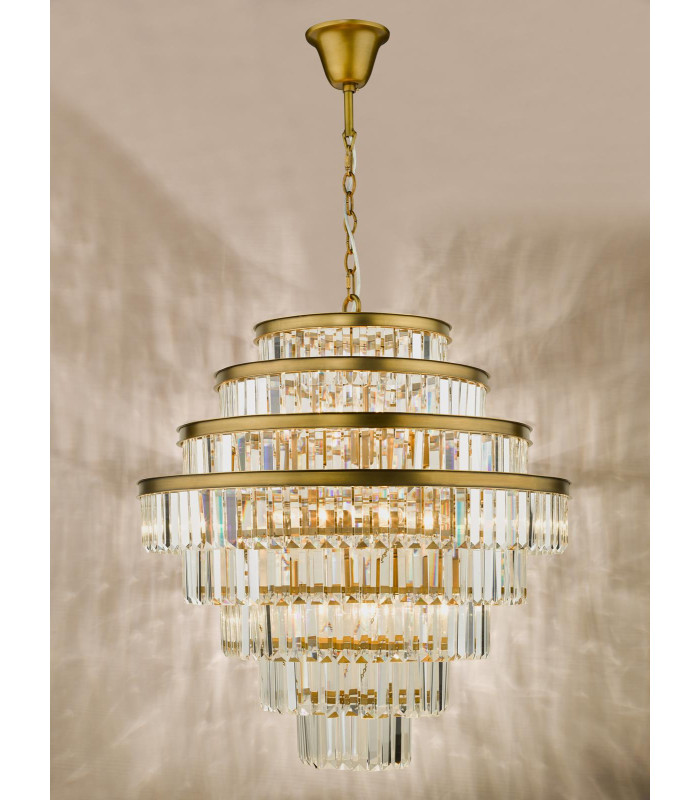 Rhapsody Chandelier Bronze Crystal-10