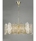 Porthos 15 Light Ceiling Pendant Antique Brass Glass-11