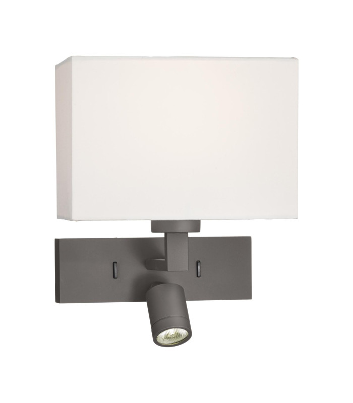 Modena Wall Light Brushed Bronze With Shade LED-1