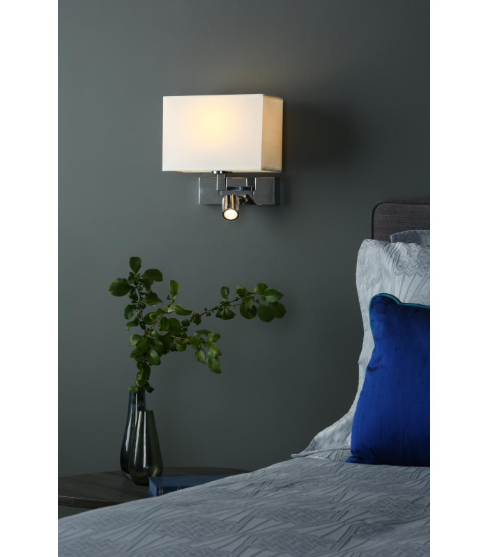 Modena Wall Light Brushed Bronze With Shade LED-2