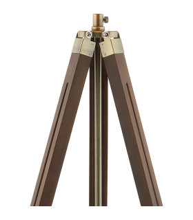 Easel Floor Lamp Dark Wood With Shade-2