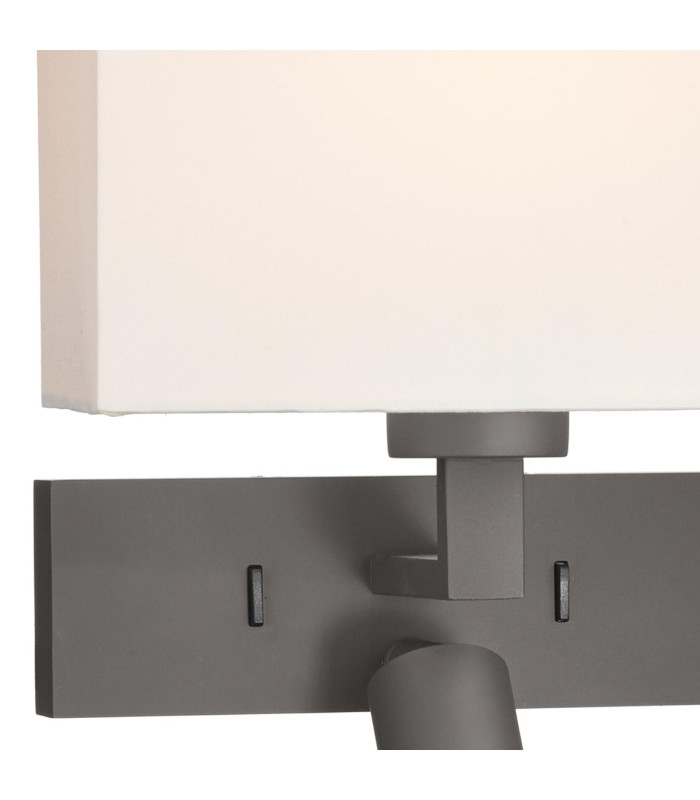 Modena Wall Light Brushed Bronze With Shade LED-4