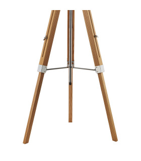 Easel Floor Lamp Light Wood With Shade-2