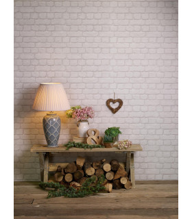 Ely Table Lamp Blue Ceramic With Shade-2
