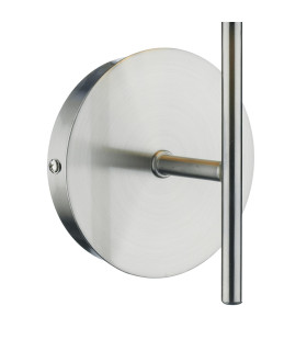 Tuscan Wall Light Satin Chrome With Shade-2
