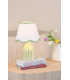 Aimee Twin Pack Table Lamp Green Ceramic With Shade-2