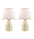 Aimee Twin Pack Table Lamp Taupe Ceramic With Shade-1
