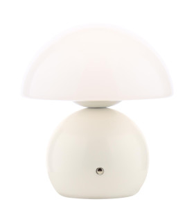 Caesar Rechargeable Table Lamp White and Opal Glass LED-1