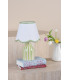 Aimee Twin Pack Table Lamp Green Ceramic With Shade-3