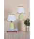 Aimee Twin Pack Table Lamp Green Ceramic With Shade-5