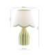 Aimee Twin Pack Table Lamp Green Ceramic With Shade-6