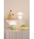Caesar Rechargeable Table Lamp White and Opal Glass LED-5