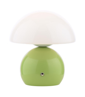 Caesar Rechargeable Table Lamp Green and Opal Glass LED-1