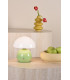 Caesar Rechargeable Table Lamp Green and Opal Glass LED-2