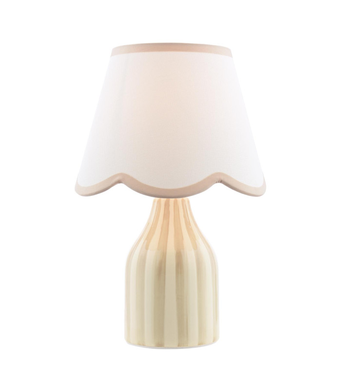 Aimee Twin Pack Table Lamp Taupe Ceramic With Shade-8
