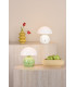 Caesar Rechargeable Table Lamp Green and Opal Glass LED-4