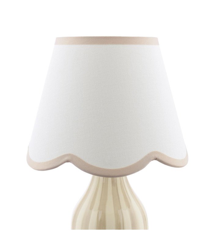 Aimee Twin Pack Table Lamp Taupe Ceramic With Shade-9