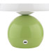 Caesar Rechargeable Table Lamp Green and Opal Glass LED-8